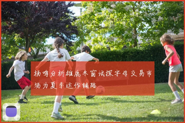 杨鸣分析雄鹿冬窗试探字母交易市场为夏季运作铺路